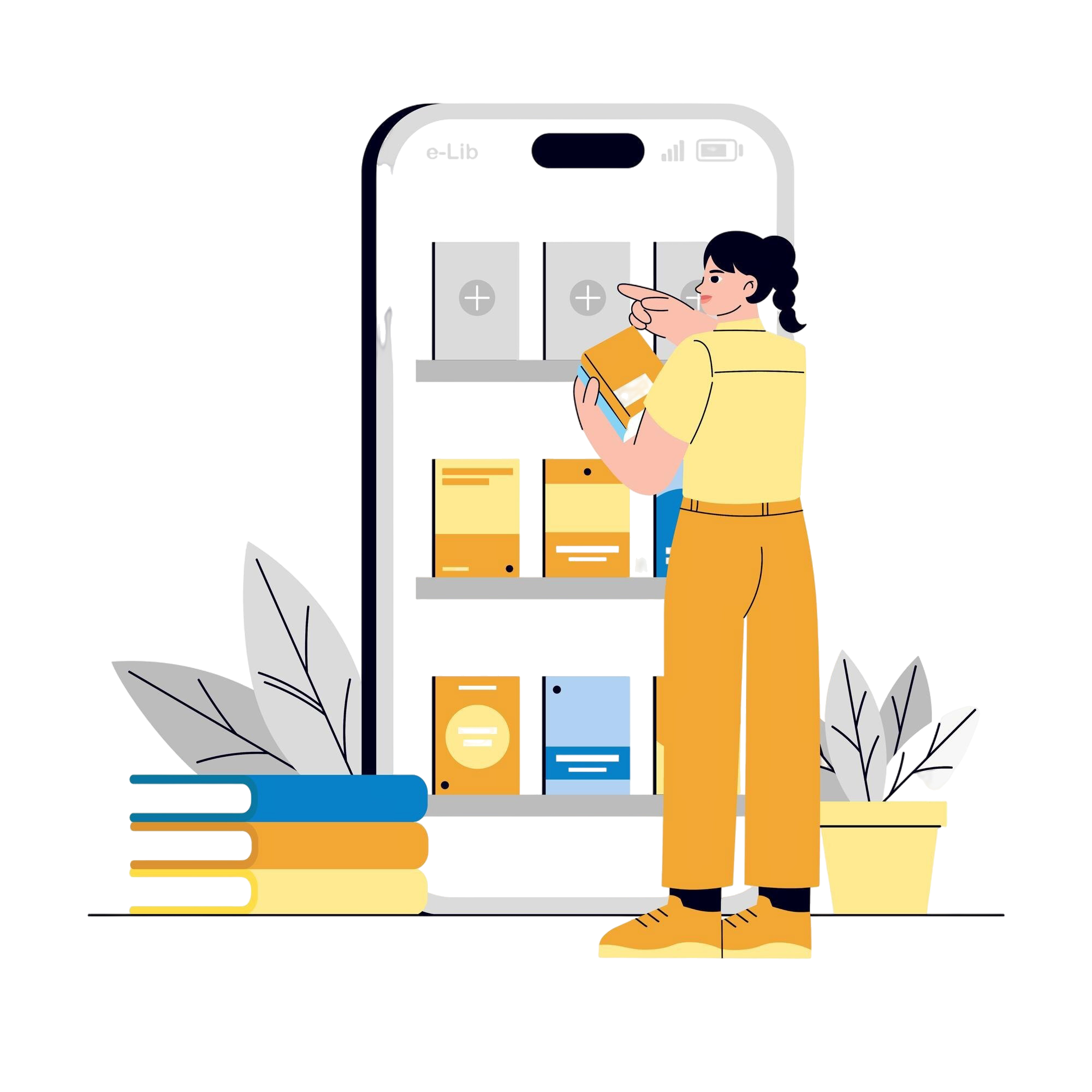Browsing digital books on mobile