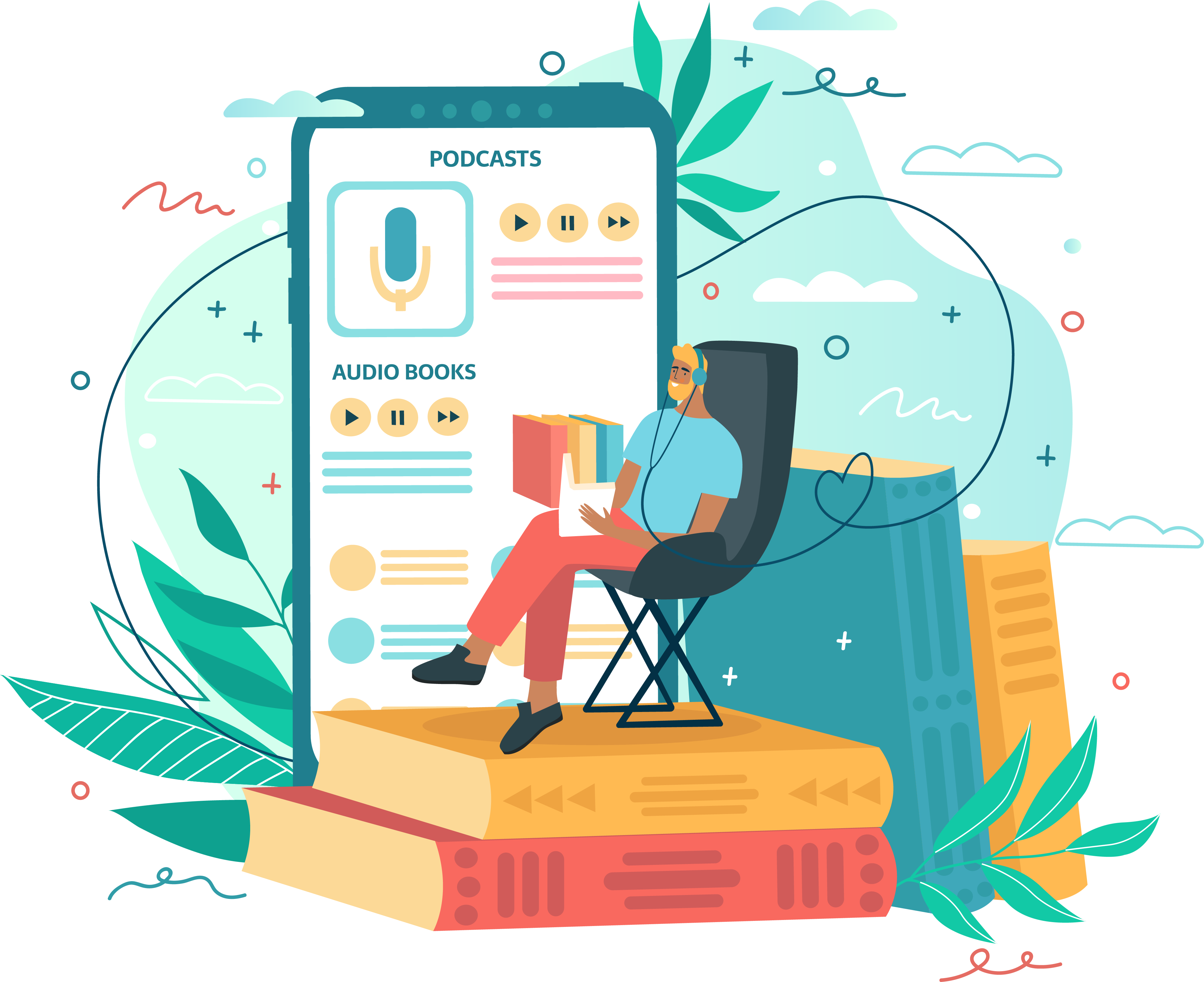 Literature and editing illustration