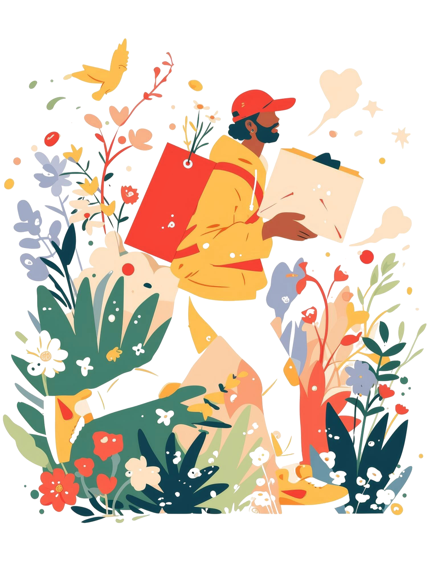 Delivery and communication illustration